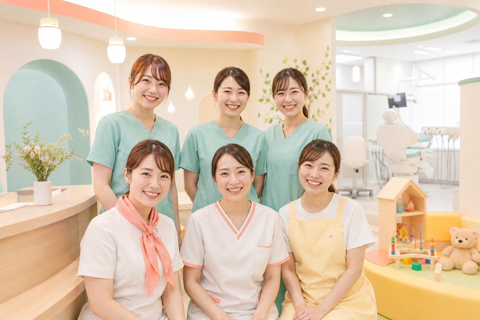 歯科医院スタッフの集合イメージ