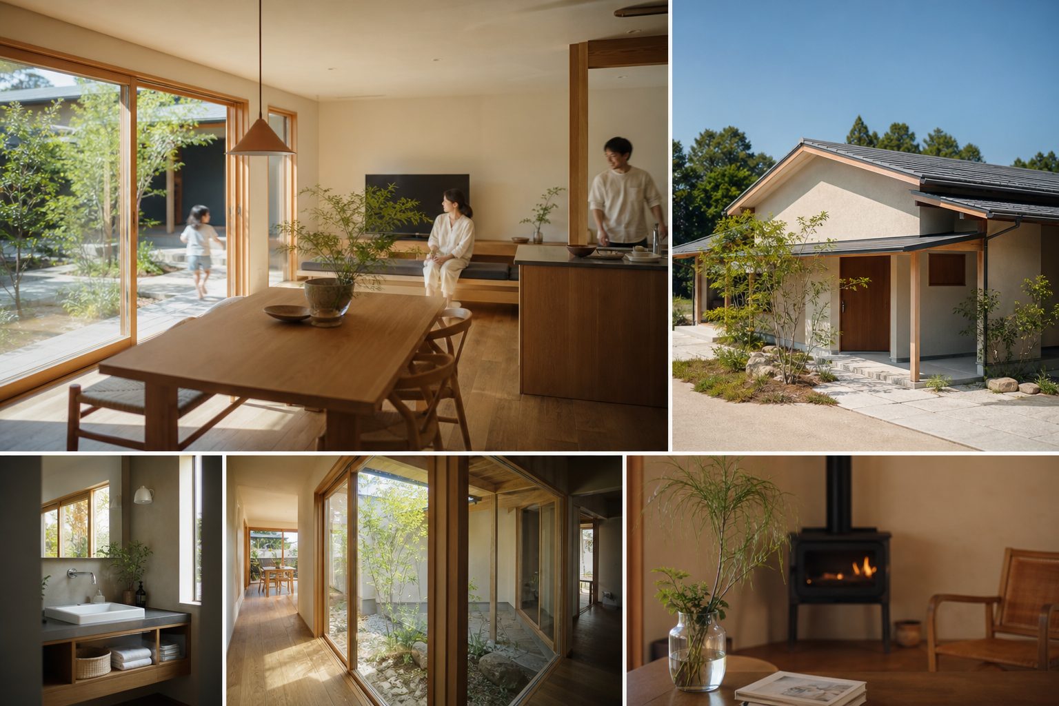 光が入る平屋の施工事例写真