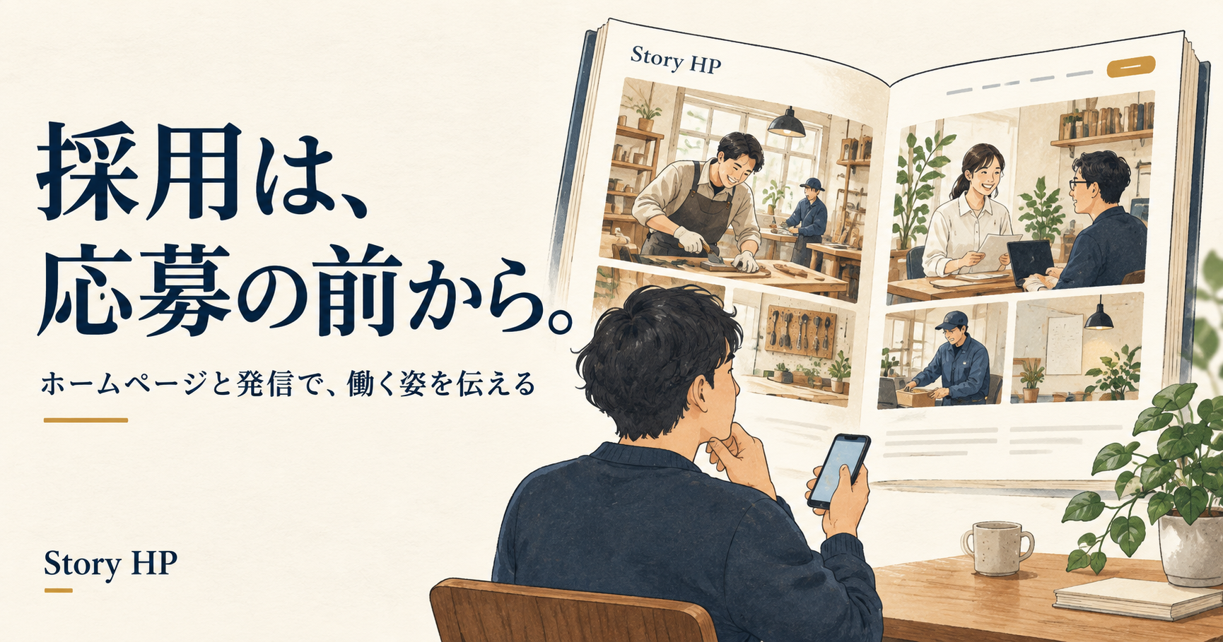 採用は、応募の前から。ホームページと発信で、働く姿を伝える。