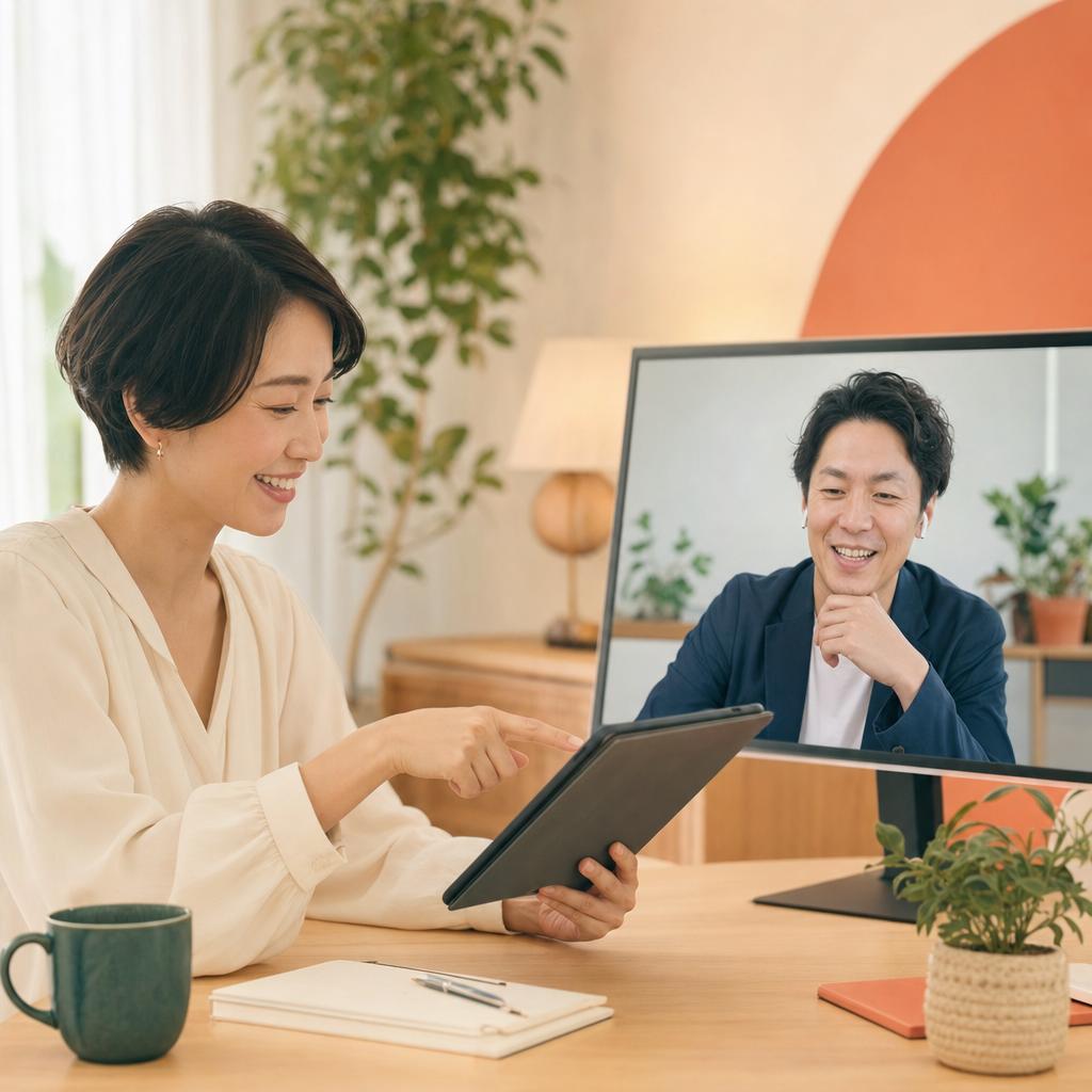 オンラインで運営相談をする様子