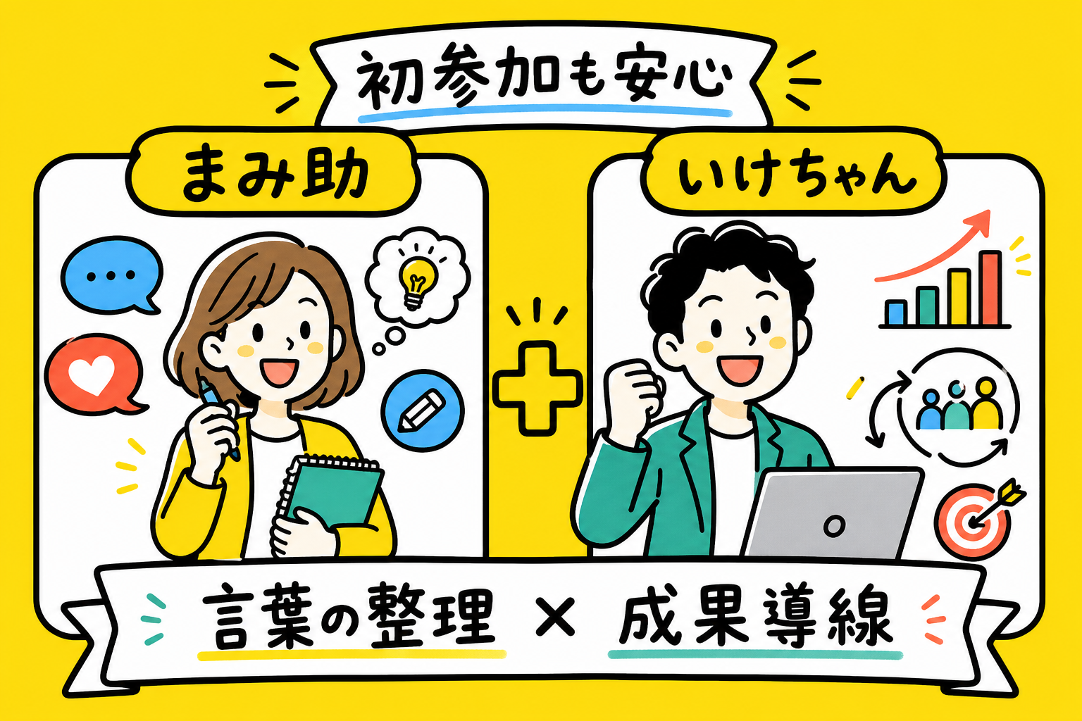 まみ助さんといけちゃんの支援体制