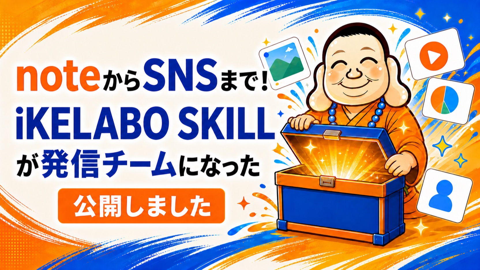 note公開をXで知らせるために作成した横長の投稿画像