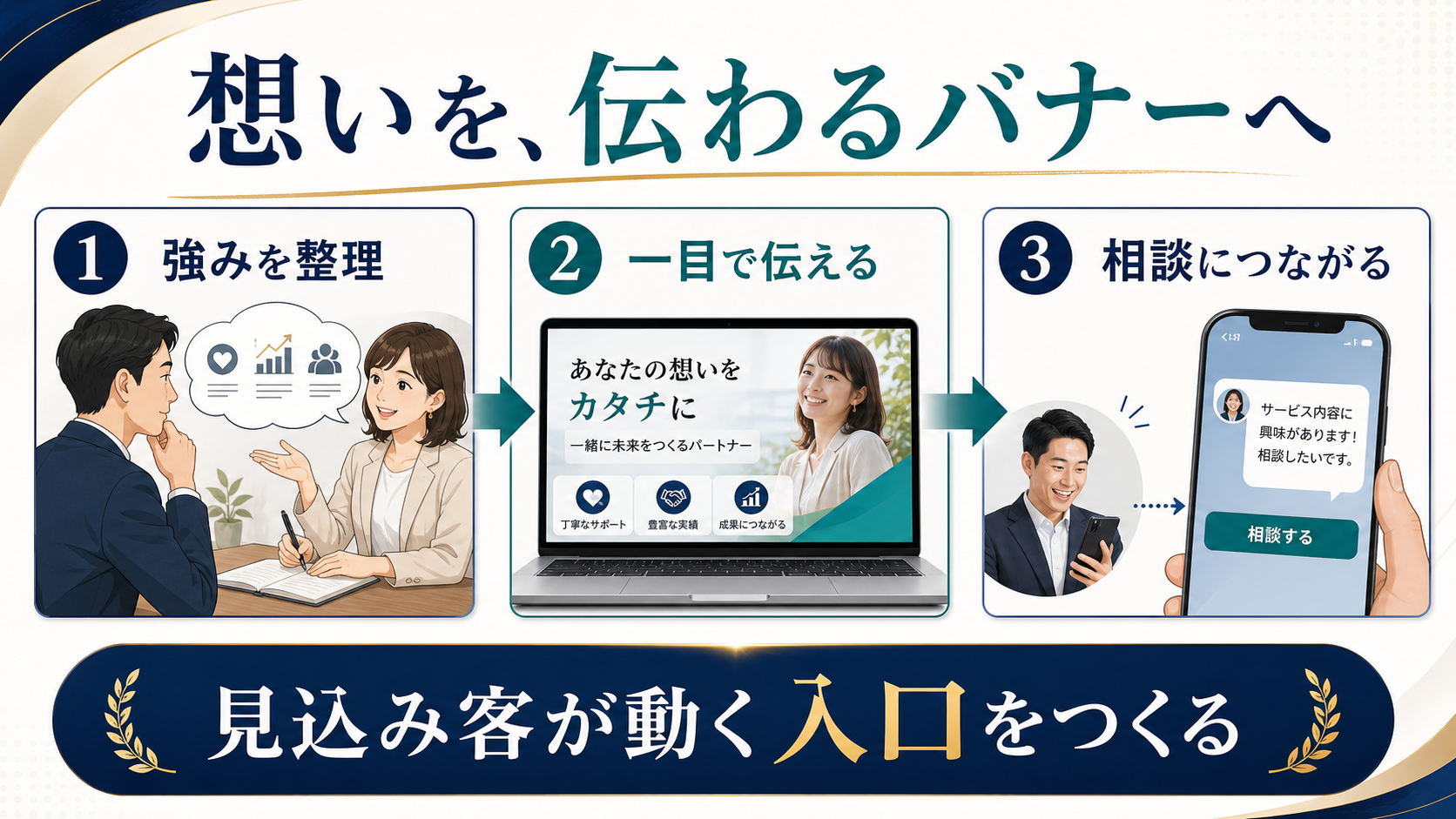 10分体験導入で相談前の不安を小さくする流れの図解
